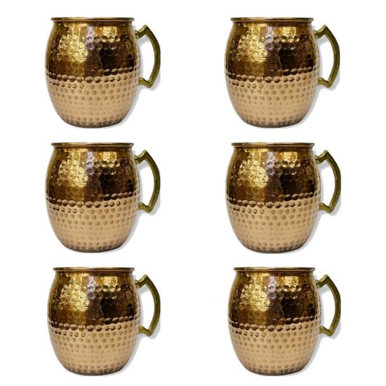 6 Adet Bakır Moscow Mule Bardak (EFMR-2232-14)