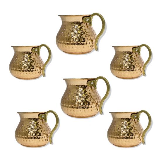 6 Adet Mini Bakır Bardak (EFMR-2227-16)