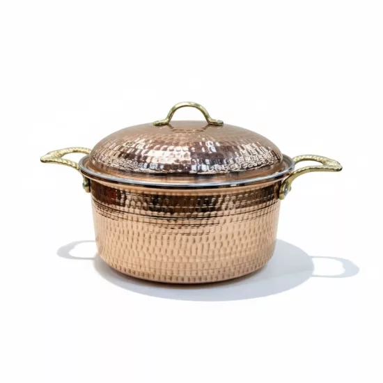 Dövme Bakır Dik Tencere  (EFMR-2801-13)