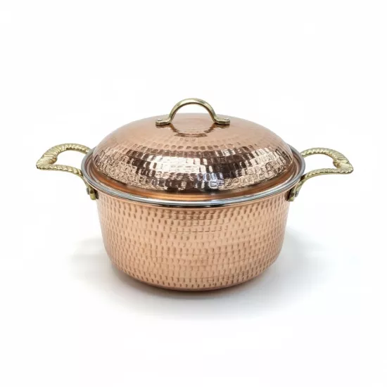 Dövme Bakır Dik Tencere  (EFMR-2801-13)