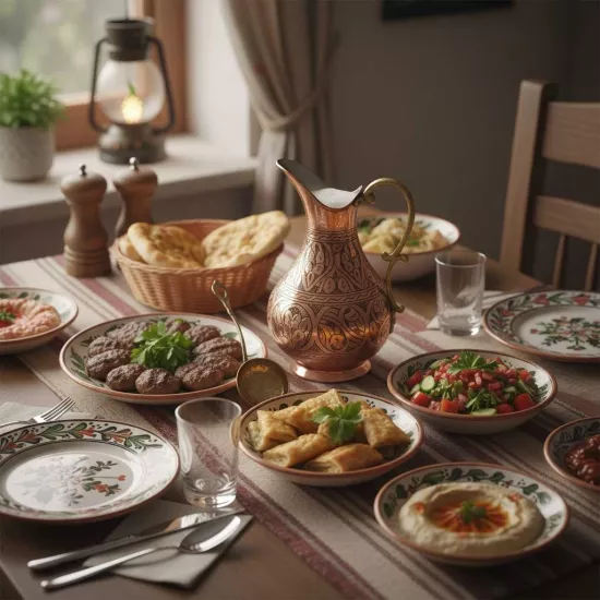 Bakır İşlemeli Skoç Eskitme Sürahi (EFMR-2430-5)