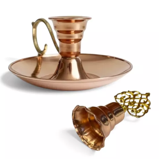 Bakır Mumluk ve Mum Söndürücü (EFMR-1023-1)