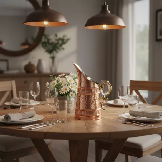 El Yapımı Bakır Viking Sürahi (EFMR-2446-1)