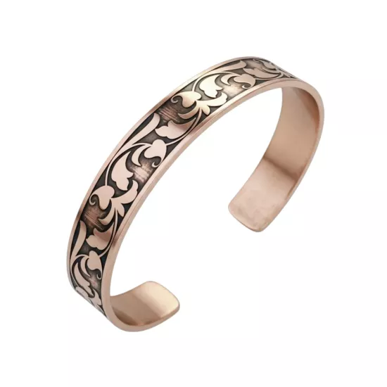 Derin Lazer Motifli Bakır Bileklik (EFMR-6159-3)