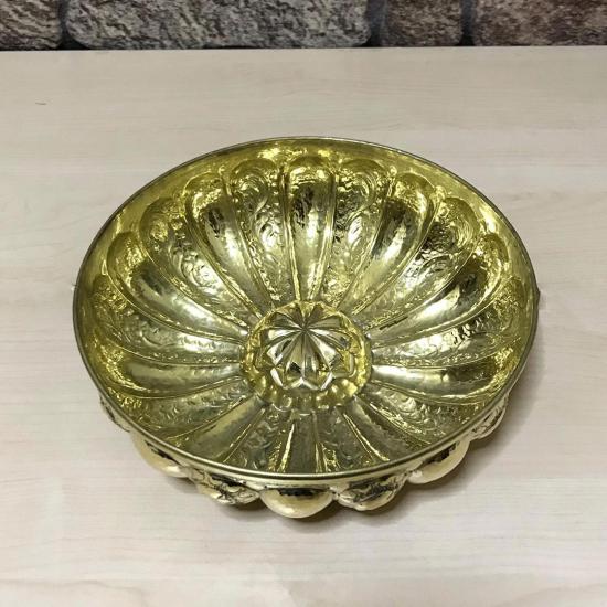 Dilimli İşlemeli Pirinç Hamam Tası (EFMR-3508-7)