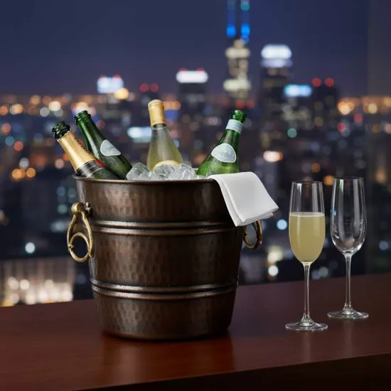 Dövme Bakır Şampanya Kovası (EFMR-1709-3)