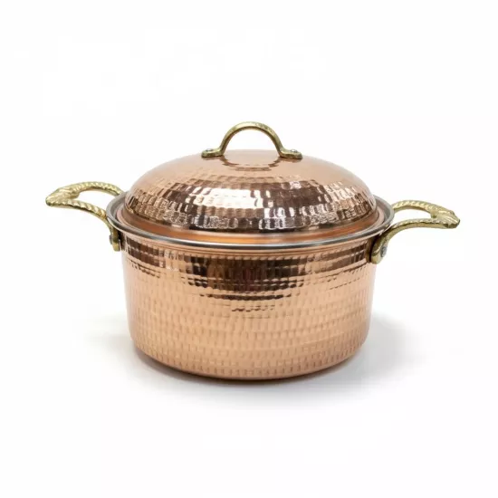 Dövme Bakır Dik Tencere  (EFMR-2801-12)