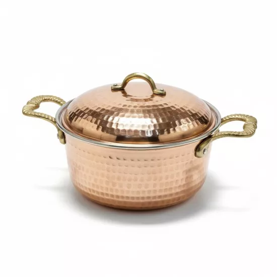 Dövme Bakır Dik Tencere  (EFMR-2801-12)