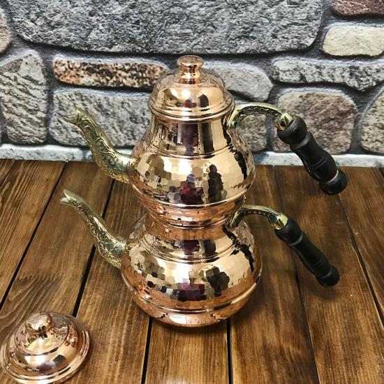 Dövme Bakır Çaydanlık No:1, Dövme Bakır Küçük Boy Çaydanlık (EFMR-1516-1)