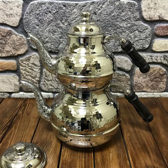 Dövme Bakır Çaydanlık No:2, Orta Boy Dövme Bakır Çaydanlık (EFMR-1517-2)