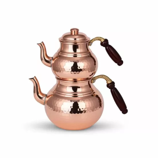 Dövme Bakır Çaydanlık Orta Boy (EFMR-1505-1)