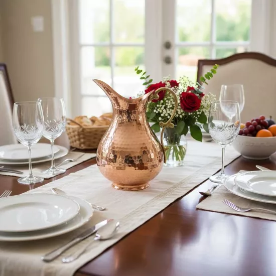 Dövme Bakır Sürahi (EFMR-2426-1)