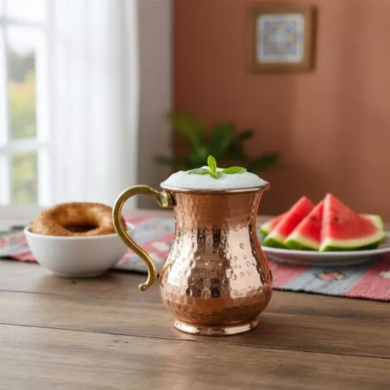 El Dövme Bakır Bardak (EFMR-2206-2)