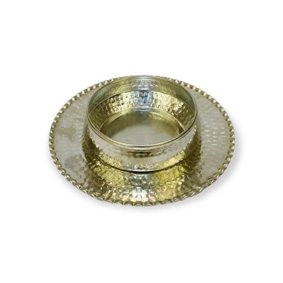 Dövme Bakır Sütlaç ve Aşure Kasesi (EFMR-2027-2)