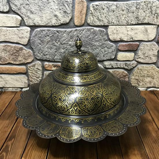 Pirinç Kakmalı Bakır Pilavlık (EFMR-2330-3)