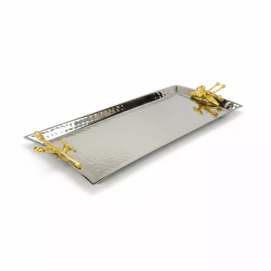 Dövme Bakır Dikdörtgen Tepsi (EFMR-2958-2)