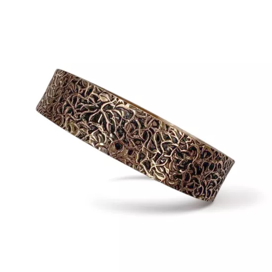 Ağaç Kabuğu Desenli Bakır Bileklik (EFMR-66163-3)