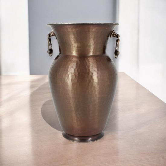 Oksitli El Dövme Güldane Bakır Vazo  (EFMR-3017-3)