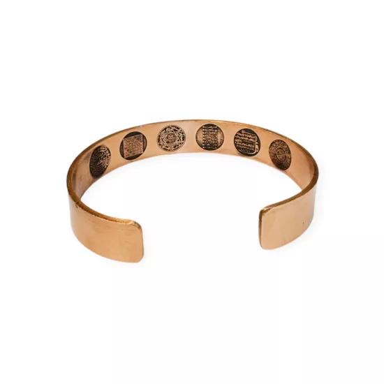 Lazer Motifli, Dualı Bakır Bileklik (EFMR-6150-3)