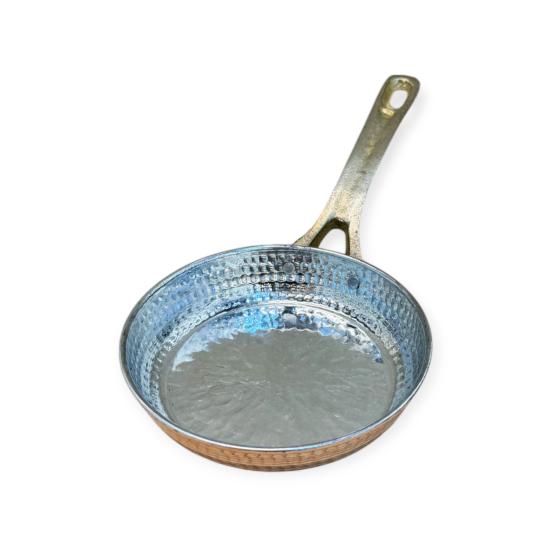 Tek Kulplu Dövme Bakır Tava (EFMR-2745-11)