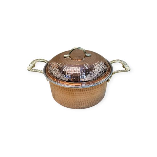 Dövme Bakır Dik Tencere  (EFMR-2801-11)