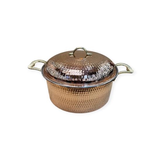 Dövme Bakır Dik Tencere  (EFMR-2801-14)