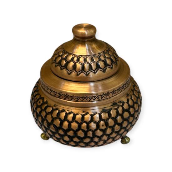 Petek Desenli Bakır Şekerlik (EFMR-2649-5)