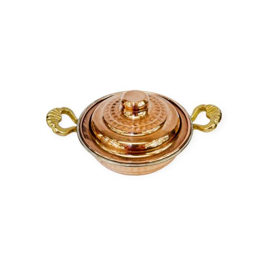 Kapaklı Derin Bakır Tava 1 No (EFMR-2739-1)