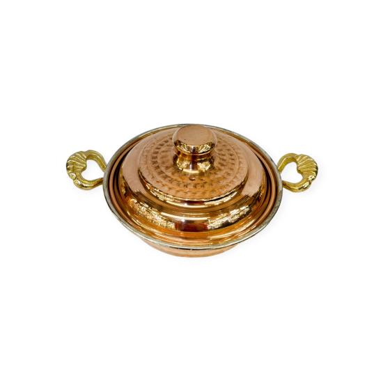 Kapaklı Derin Bakır Tava 2 No (EFMR-2740-1)