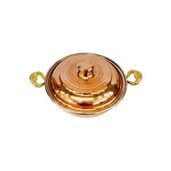 Kapaklı Derin Bakır Tava 4 No (EFMR-2742-1)