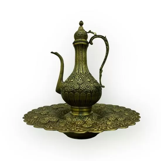 Oksitli İşlemeli Leğenli İbrik  (EFMR-1904-7)