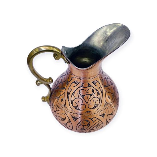 Bakır İşlemeli Skoç Eskitme Sürahi (EFMR-2430-5)