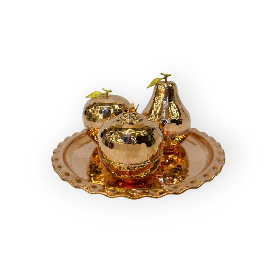 Dövme Bakır Elma Armut Nar Seti (EFMR-1003-1)