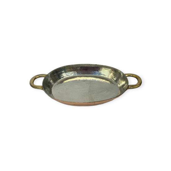 Küçük Boy Oval Bakır Tava (EFMR-2736-1)