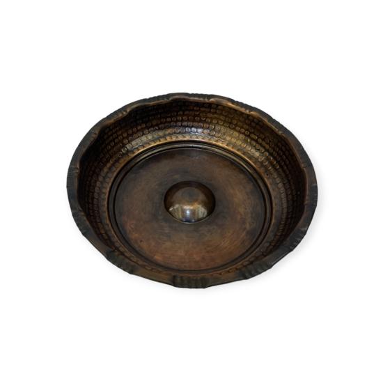 Oksitli Bakır Hamam Tası 18 cm (EFMR-3638-3)