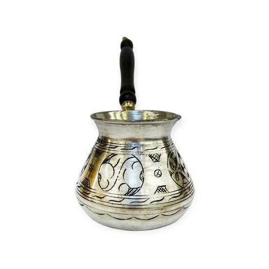 İşlemeli Bakır Tombik Cezve (7 Fincanlık) (EFMR-1417-4)