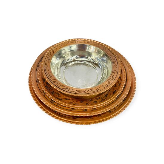 24 Pc. İşlemeli Bakır Yemek Takımı  ( EFMR-1609-5)