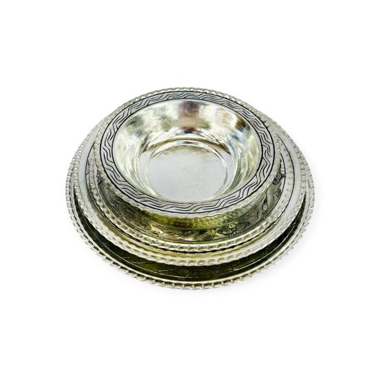 24 Pc. İşlemeli Bakır Yemek Takımı  ( EFMR-1609-4)