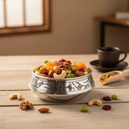 İşlemeli Bakır Çerezlik Kalaylı (EFMR-2010-4)