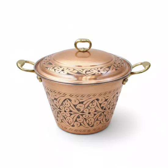 İşlemeli Perde Pilav Tenceresi No:2 (EFMR-2834-52)