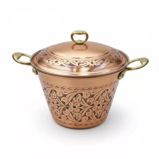 İşlemeli Perde Pilav Tenceresi No:2 (EFMR-2834-52)