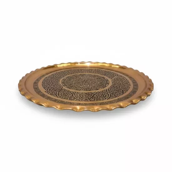 Skoç Eskitme Çirtikli Tepsi 32 cm (EFMR-2952-5)