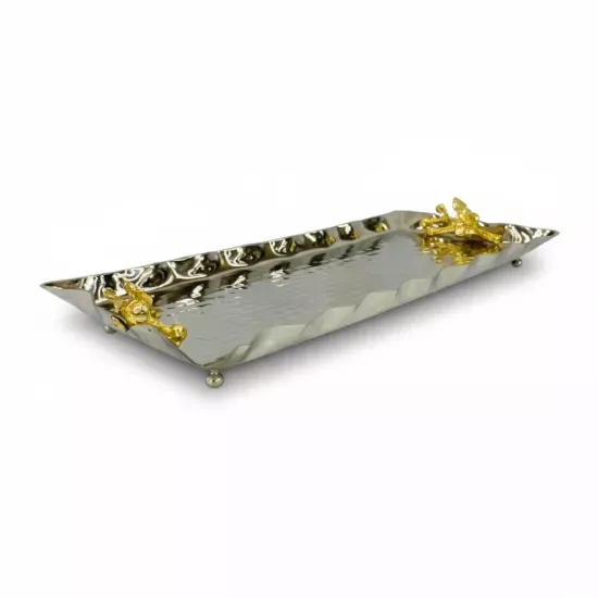 Dövme Fırfırlı Dikdörtgen Tepsi (EFMR-2959-2)