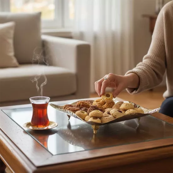 Kare Bakır Sunum Tepsisi No: 2 (EFMR-2357-22)