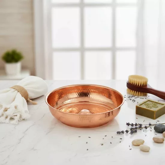 Dövme Bakır Hamam Tası (EFMR-3511-1)
