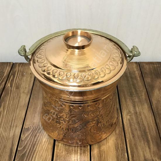 Zımba Nakışlı Bakır Bakraç 3 Litre (EFMR-1311-1)