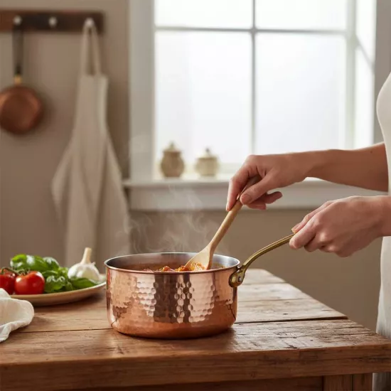 El Dövme Bakır Sos Tenceresi (EFMR-2831-12)