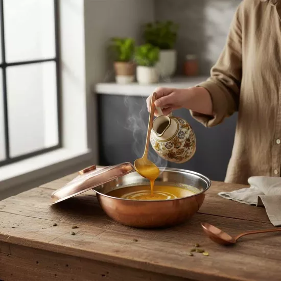 Bakır Helvane Tencere No: 4 (EFMR-2833-14)