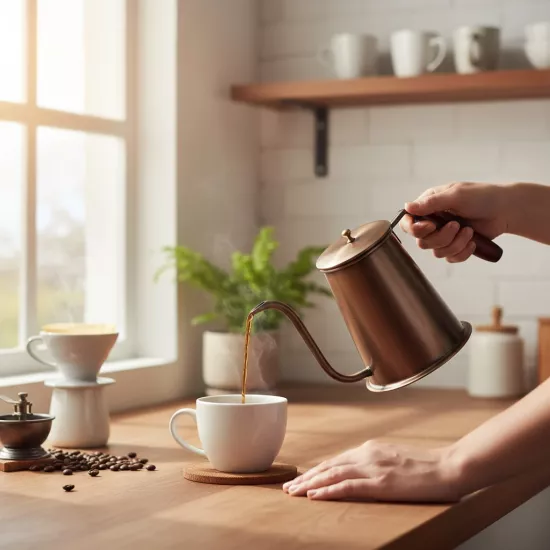 Oksitli Bakır Kahve Demliği (EFMR-1547-3)