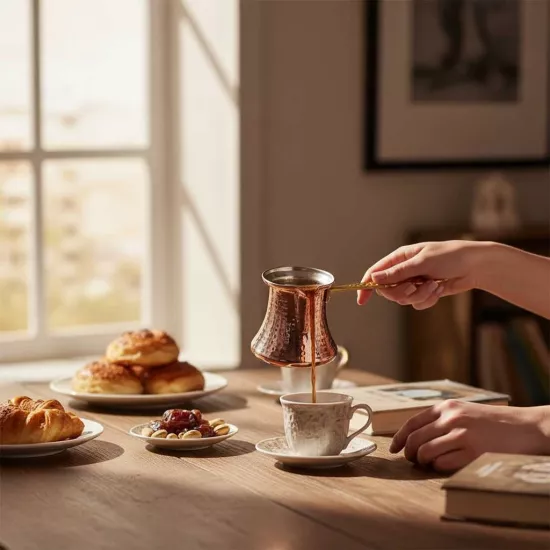 1 Kişilik Bakır Cezve (EFMR-1420-10)